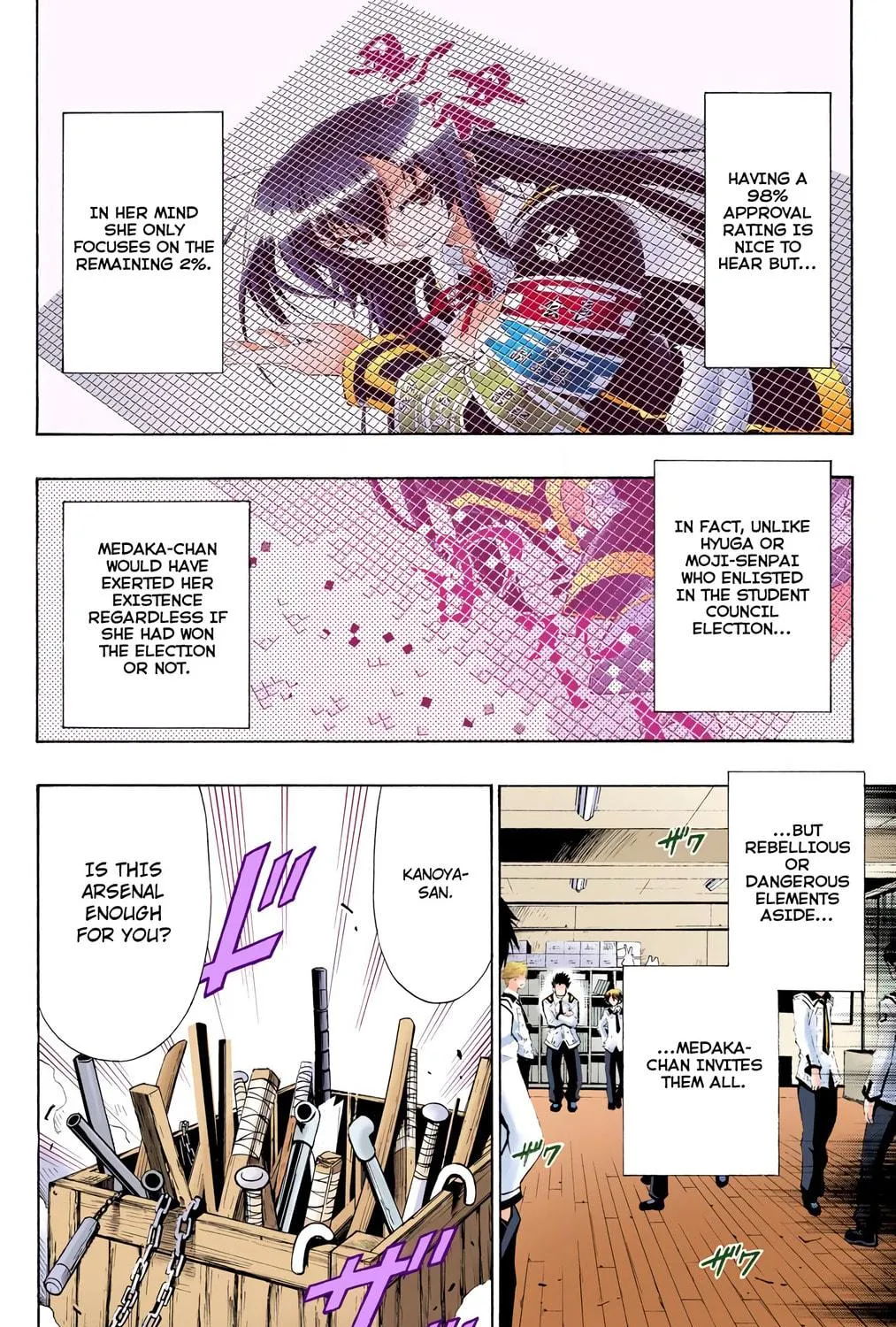 Read Medaka Box (Colored) chapter 4 image 22 on Lezhin