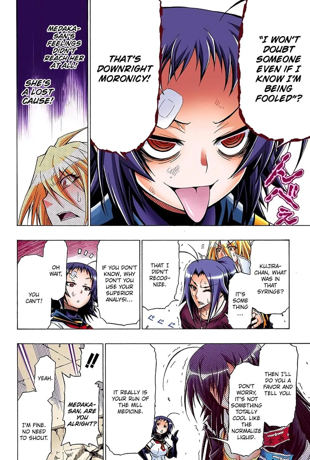 Read Medaka Box (Colored) chapter 43 image 34 on Lezhin