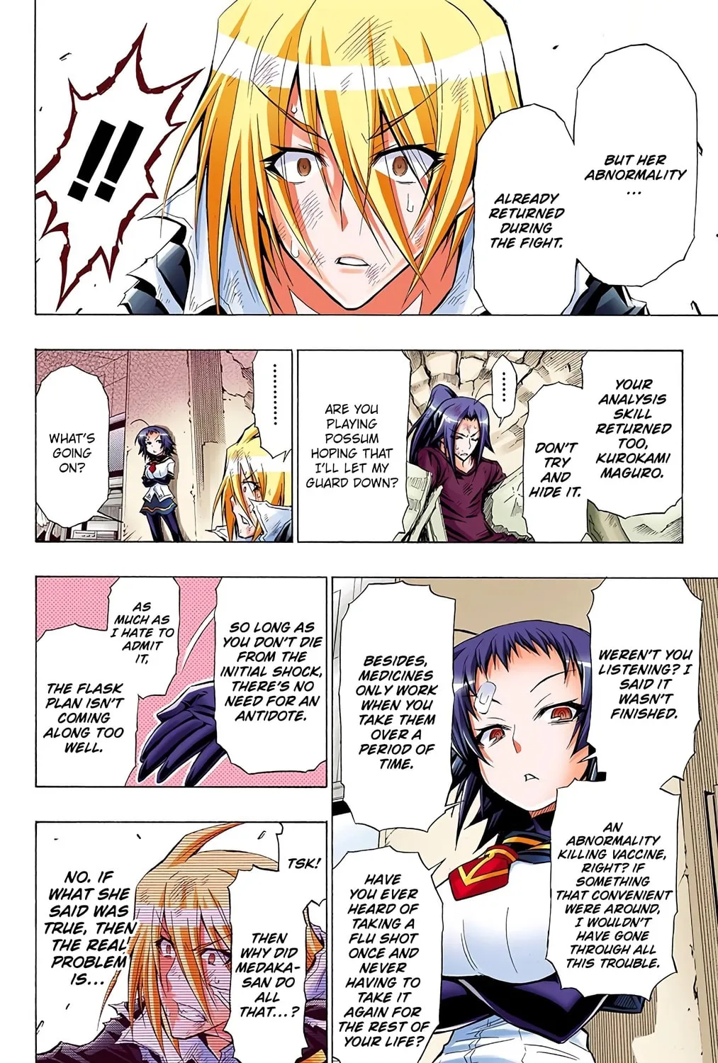 Read Medaka Box (Colored) chapter 44 image 14 on Lezhin