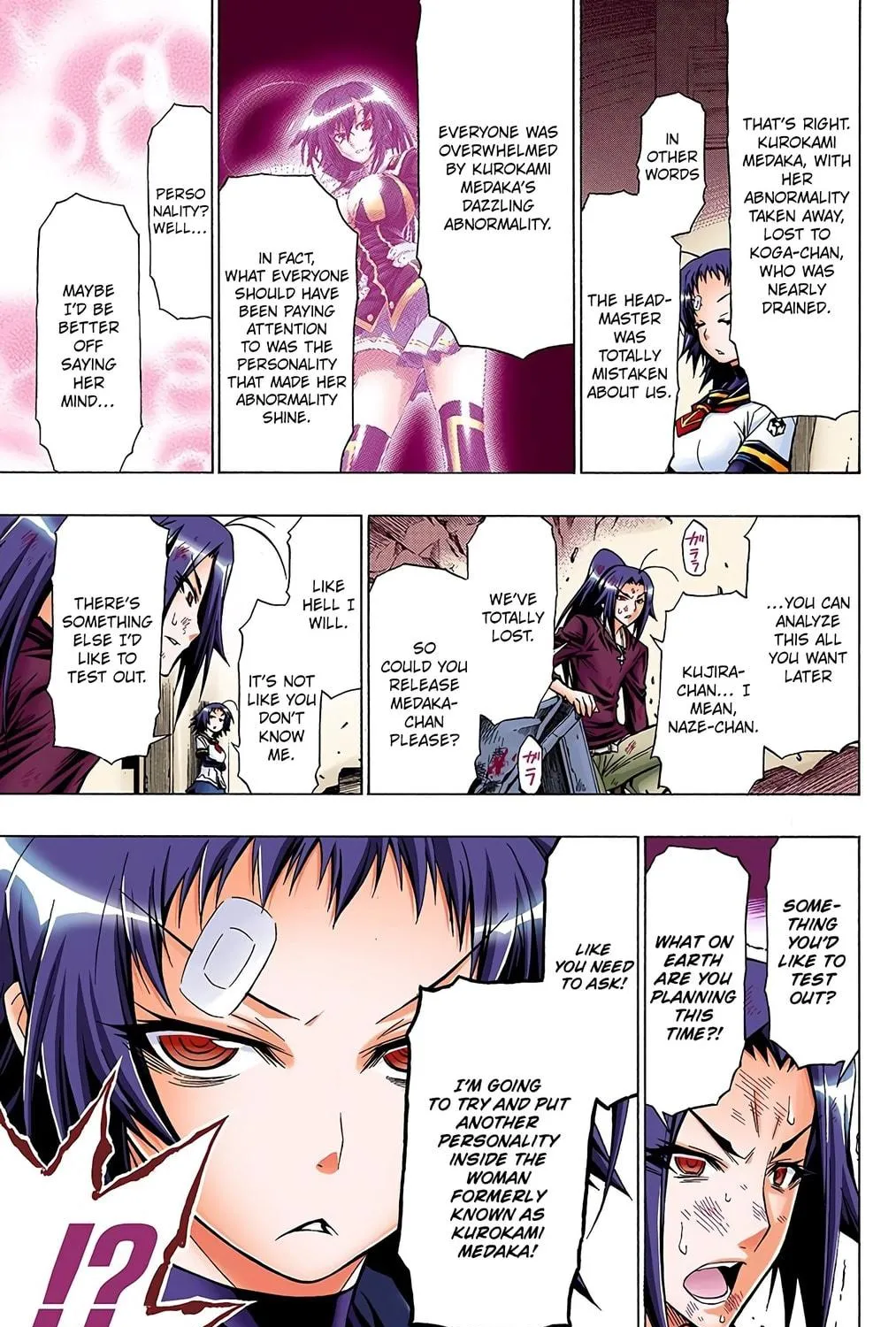 Read Medaka Box (Colored) chapter 44 image 16 on Lezhin