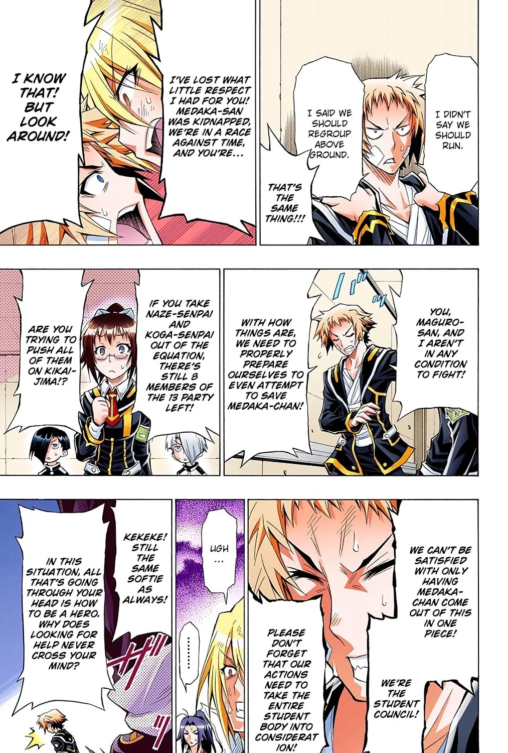 Read Medaka Box (Colored) chapter 44 image 32 on Lezhin