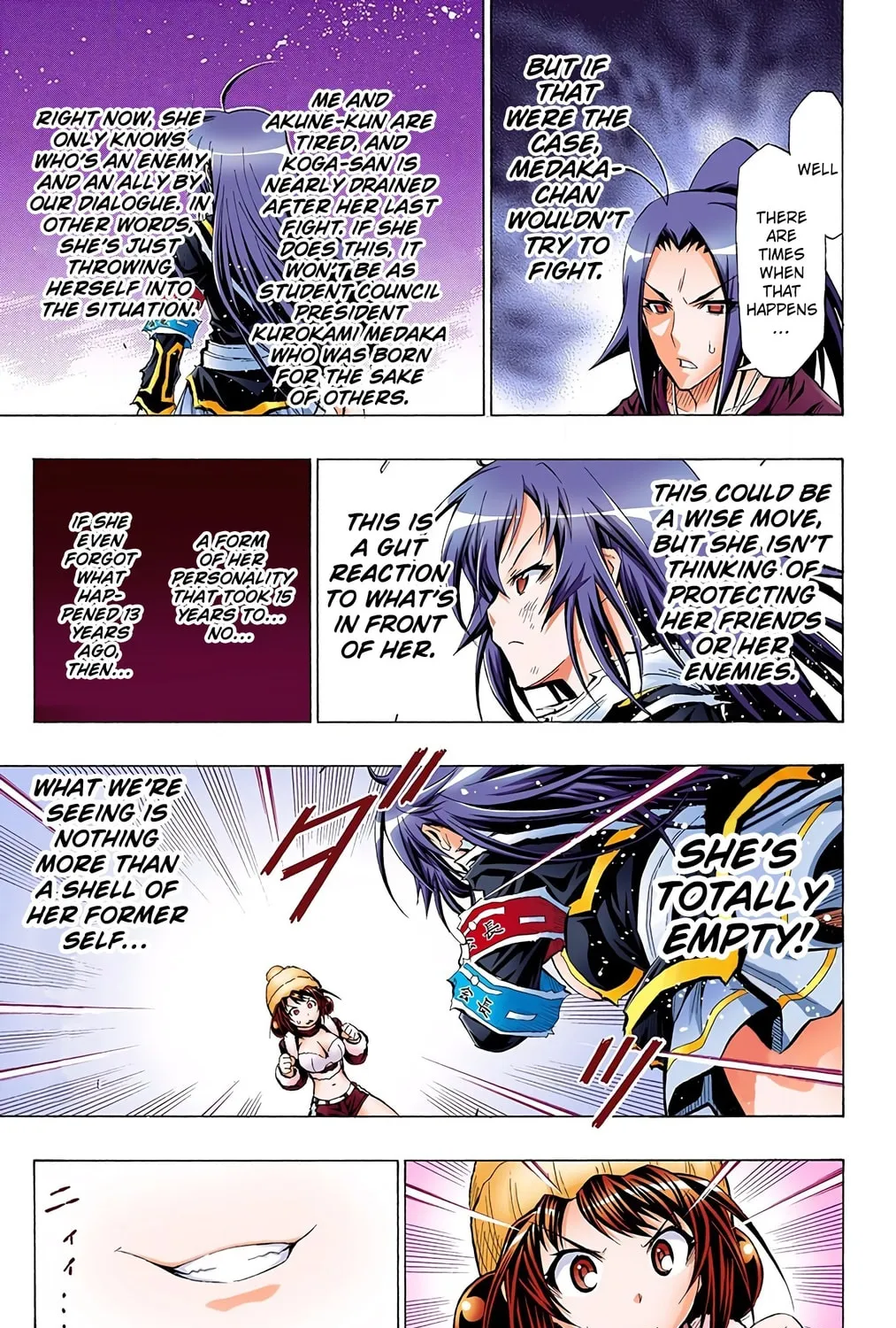 Read Medaka Box (Colored) chapter 44 image 8 on Lezhin