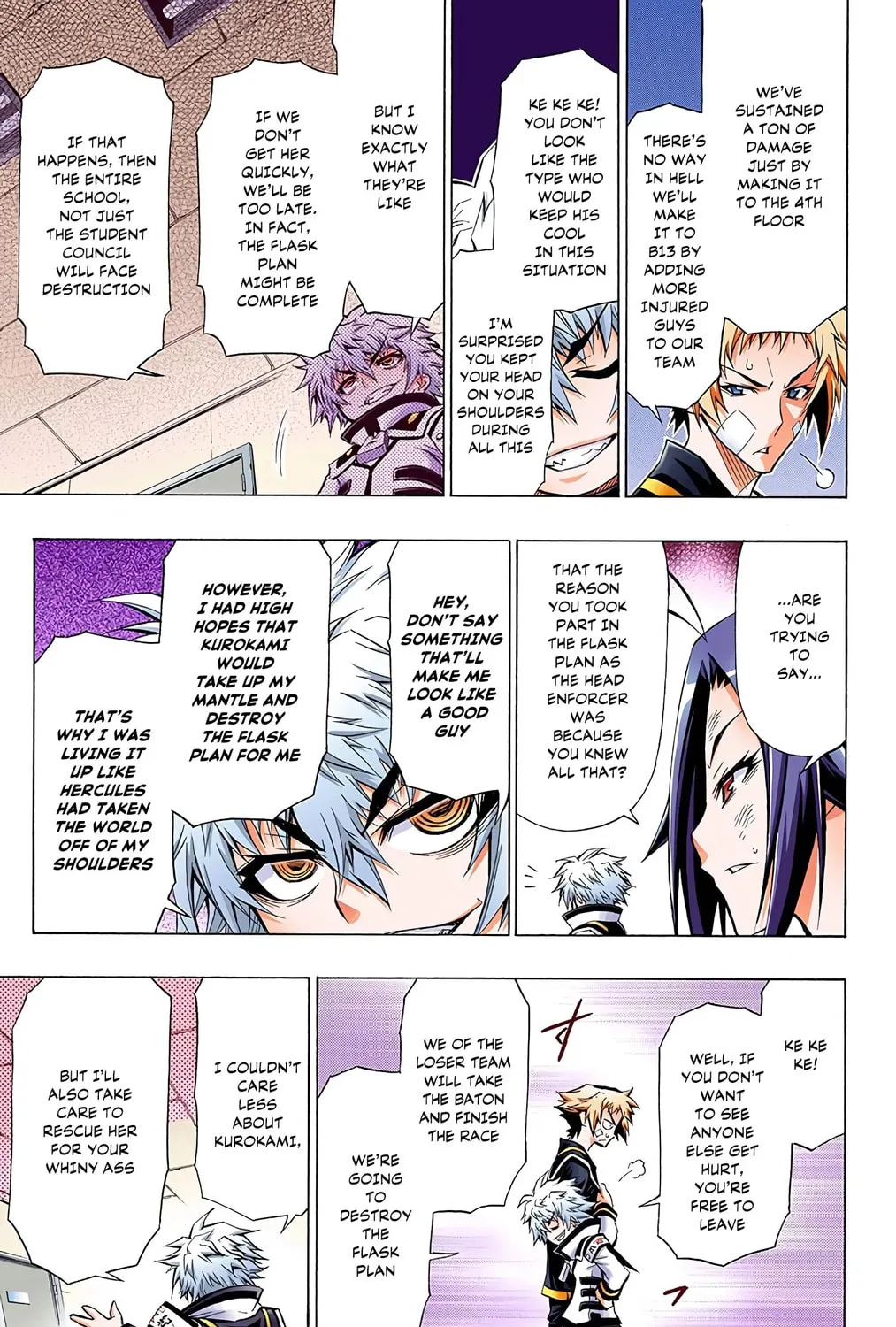 Read Medaka Box (Colored) chapter 45 image 8 on Lezhin