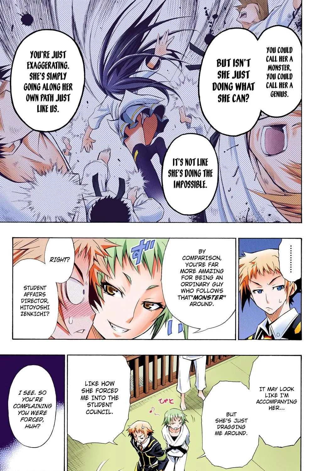 Read Medaka Box (Colored) chapter 5 image 34 on Lezhin