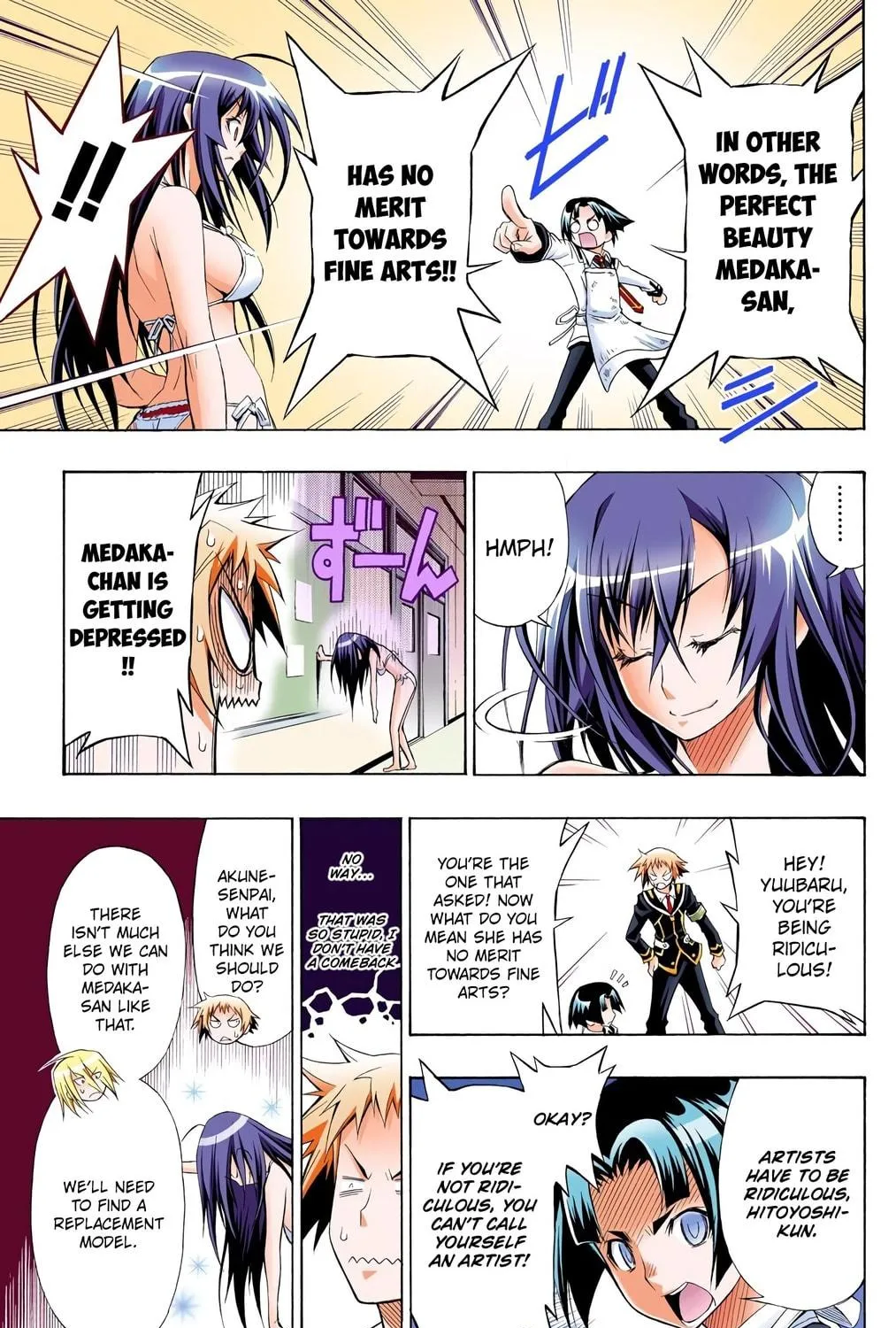 Read Medaka Box (Colored) chapter 8 image 10 on Lezhin