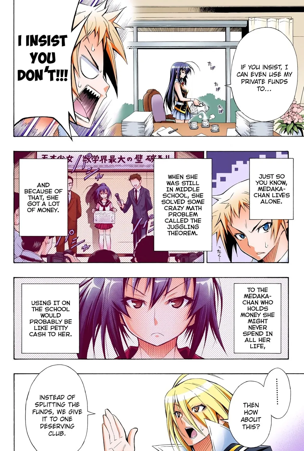 Read Medaka Box (Colored) chapter 9 image 6 on Lezhin