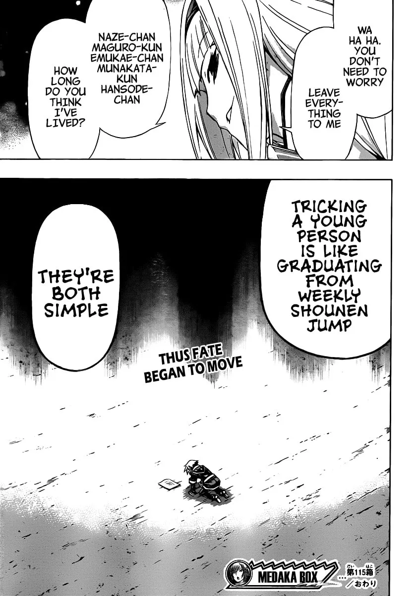 Read Medaka Box chapter 115 image 16 on Lezhin