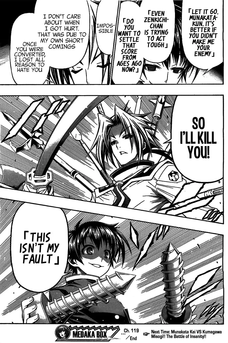Read Medaka Box chapter 119 image 18 on Lezhin