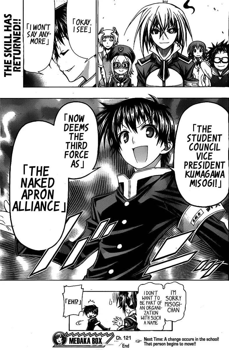 Read Medaka Box chapter 121 image 18 on Lezhin