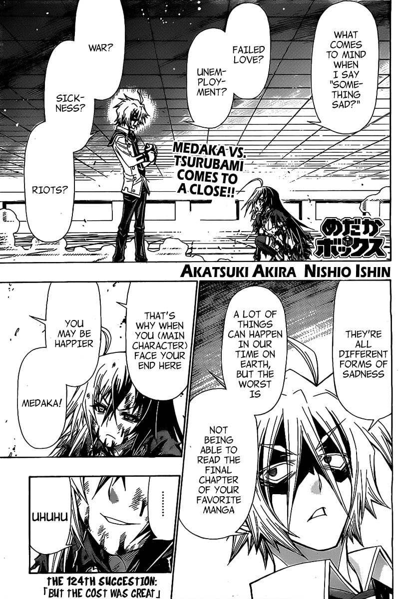 Read Medaka Box chapter 124.1 image 2 on Lezhin