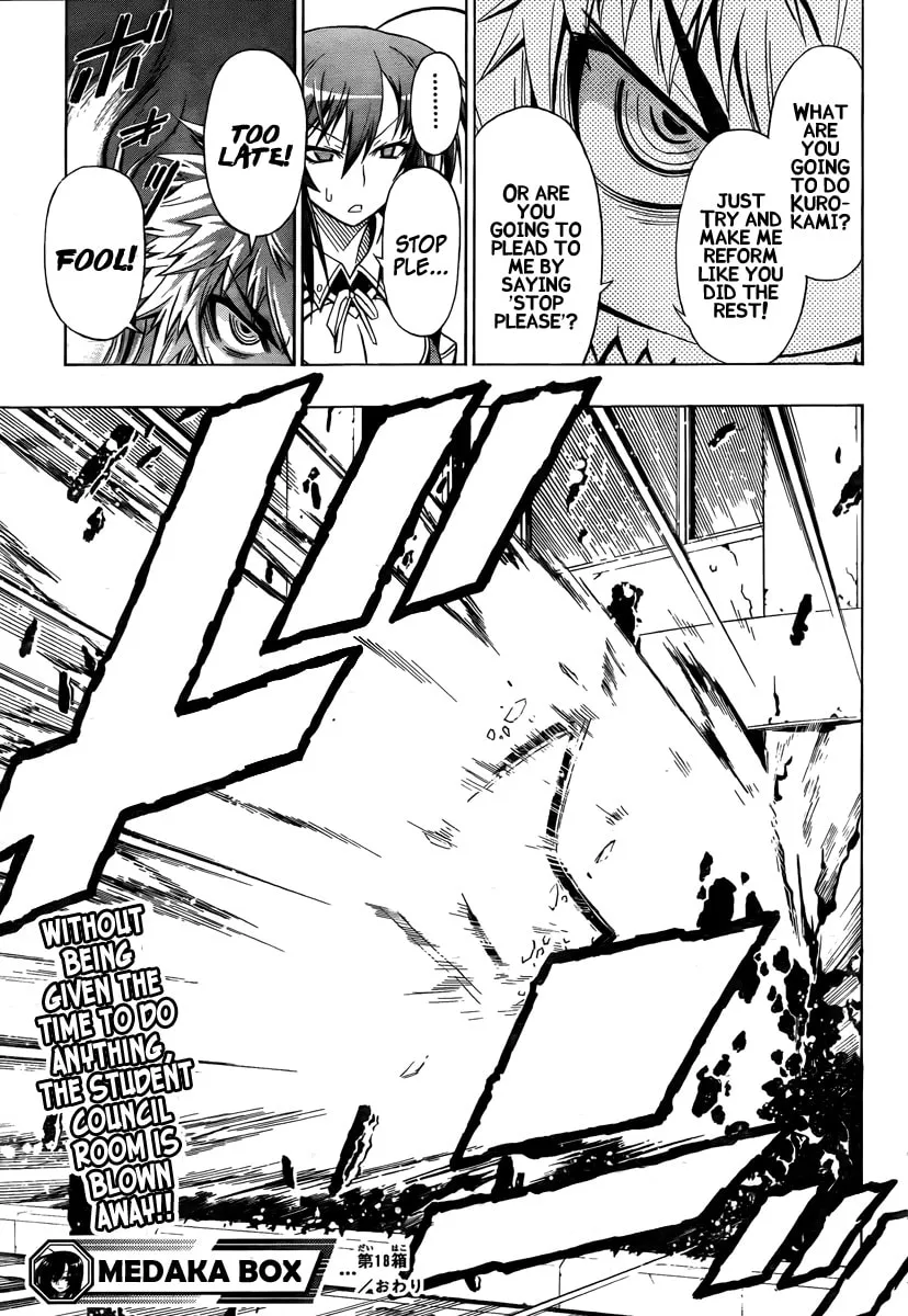 Read Medaka Box chapter 18 image 18 on Lezhin