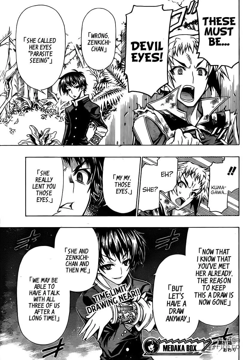 Read Medaka Box chapter 81 image 17 on Lezhin