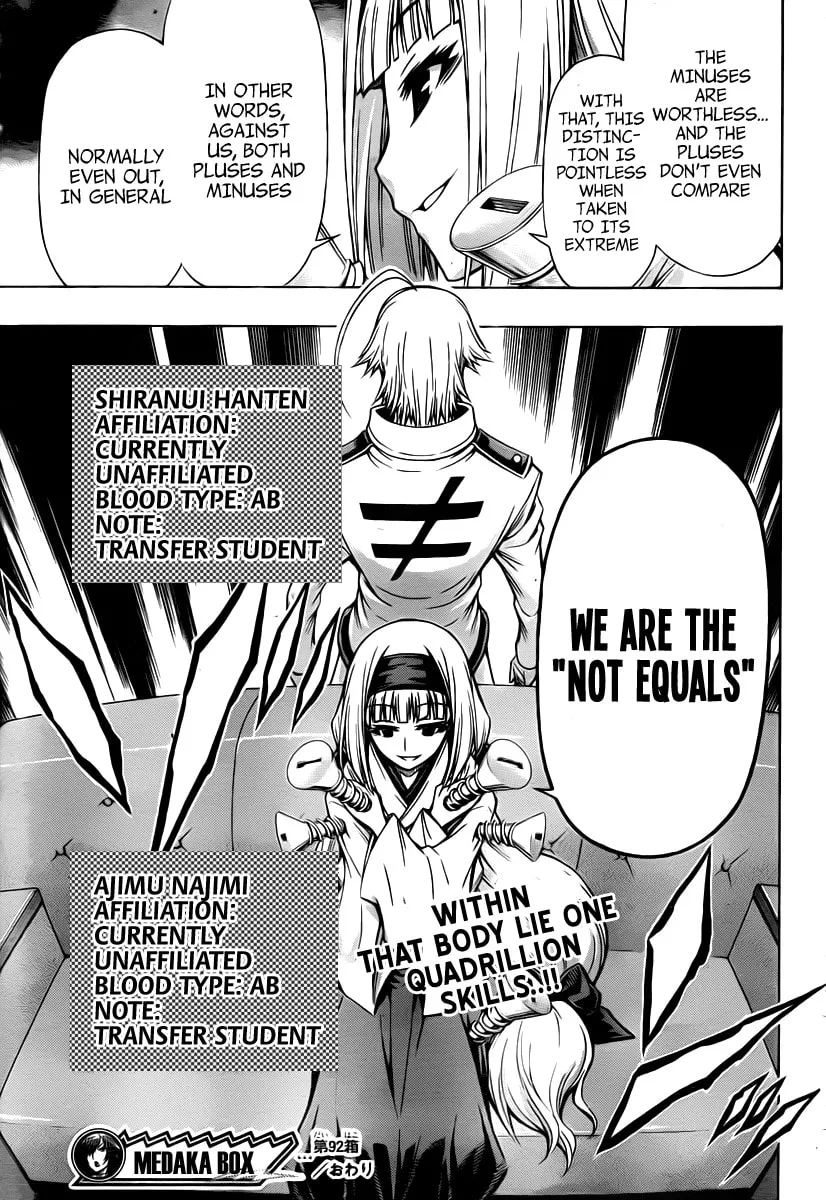 Read Medaka Box chapter 92 image 18 on Lezhin