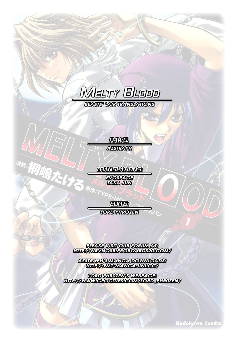 Read Melty Blood chapter 0 image 8 on Lezhin