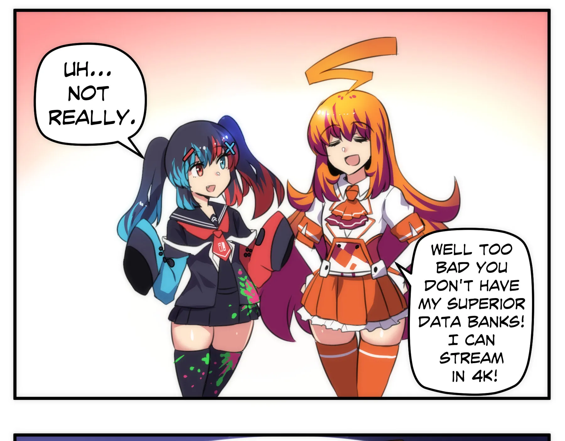 Read Meme Girls (Colored) chapter 32 image 3 on Lezhin