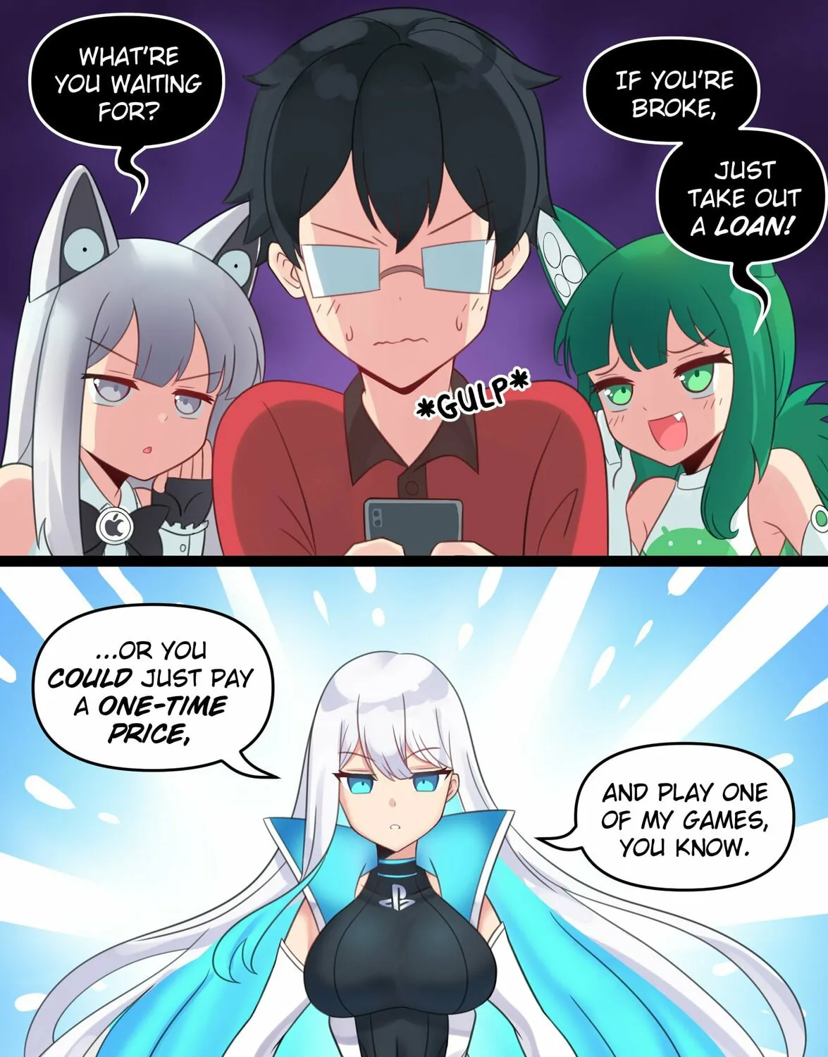 Read Meme Girls (Colored) chapter 70 image 2 on Lezhin