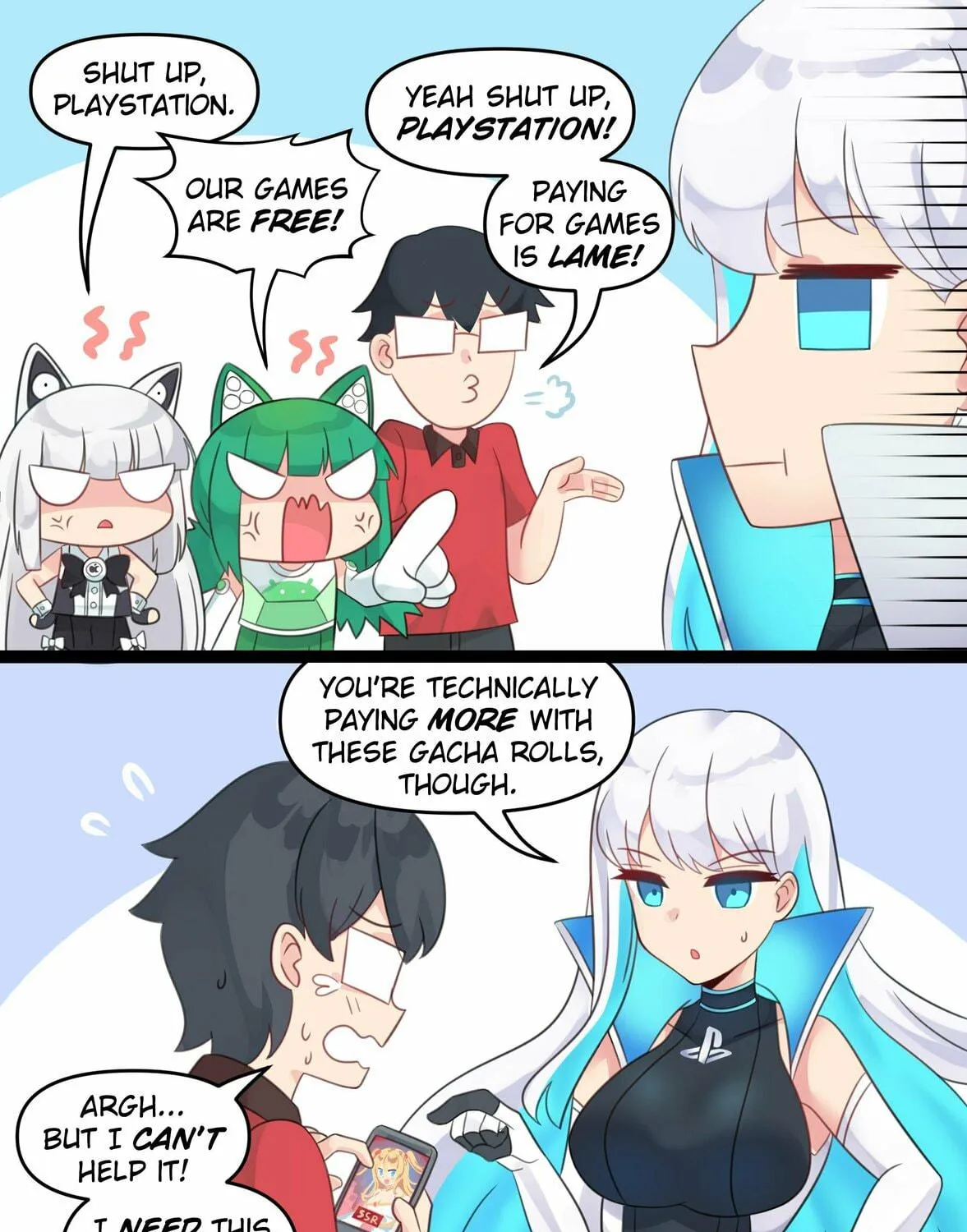 Read Meme Girls (Colored) chapter 70 image 4 on Lezhin