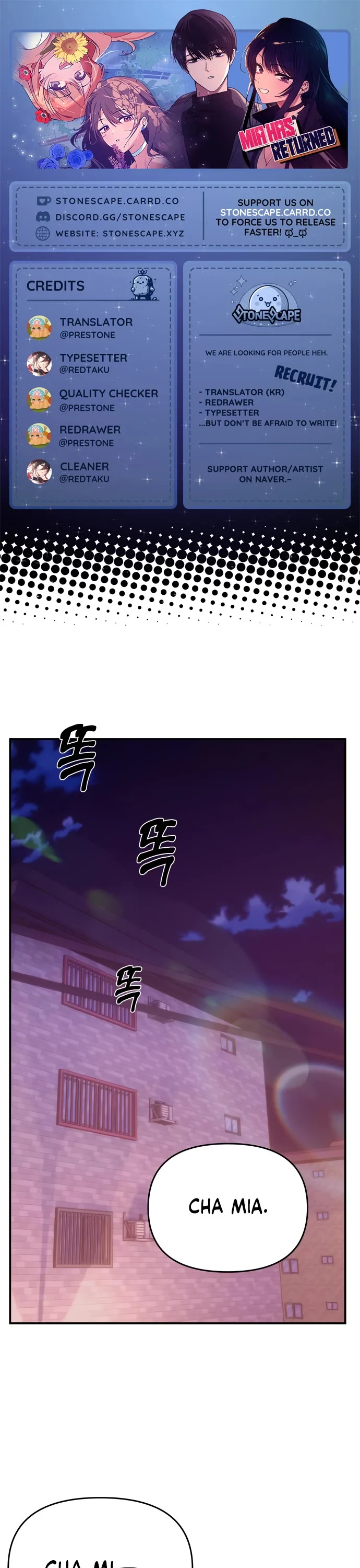 Read Mia Has Returned chapter 22 image 1 on Lezhin