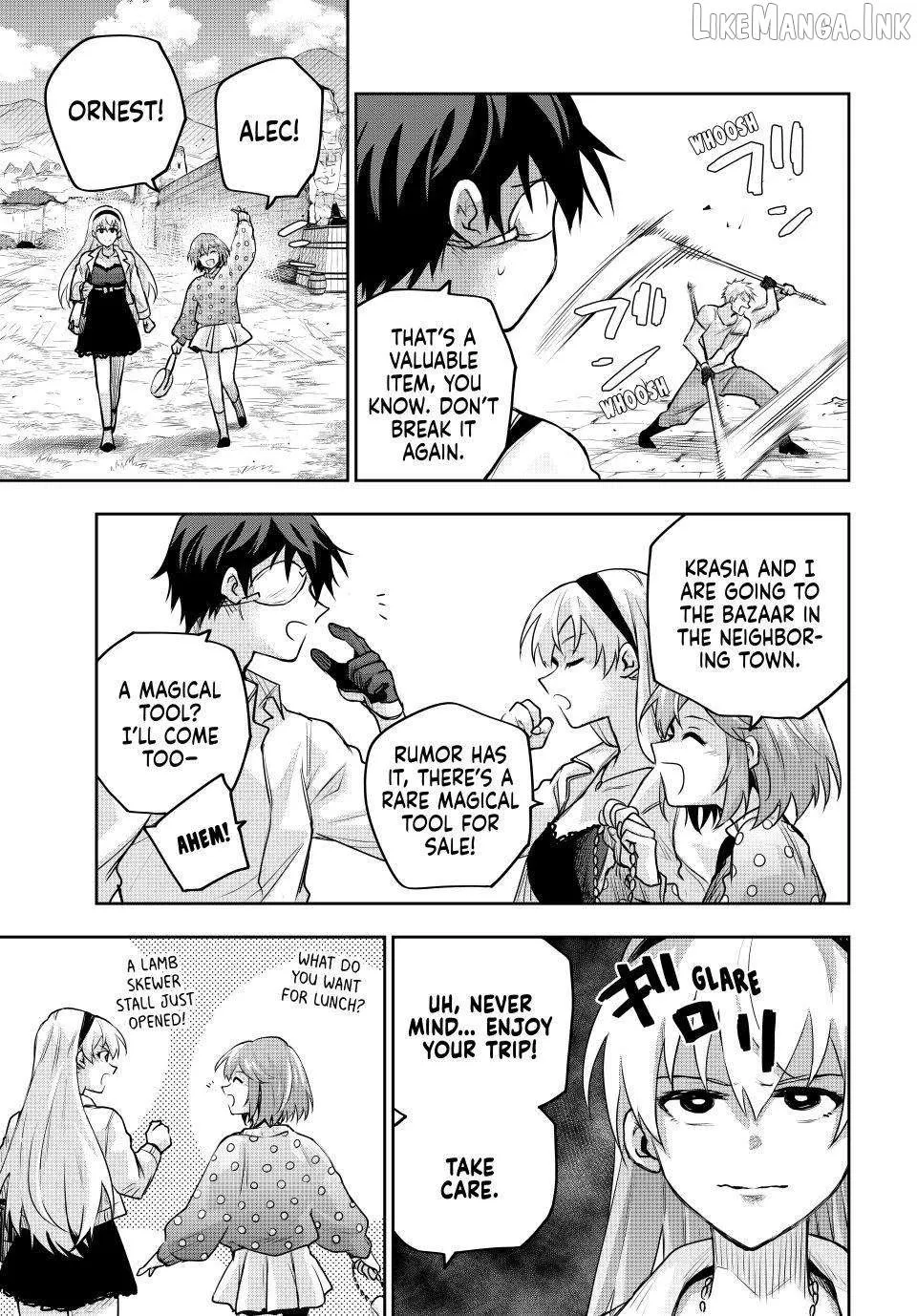 Mikata ga Yowasugite Hojo Mahou ni Tesshiteita Kyuutei Mahoushi, Tsuihou Sarete Saikyou wo Mezashimasu Chapter 209 page 3 - 