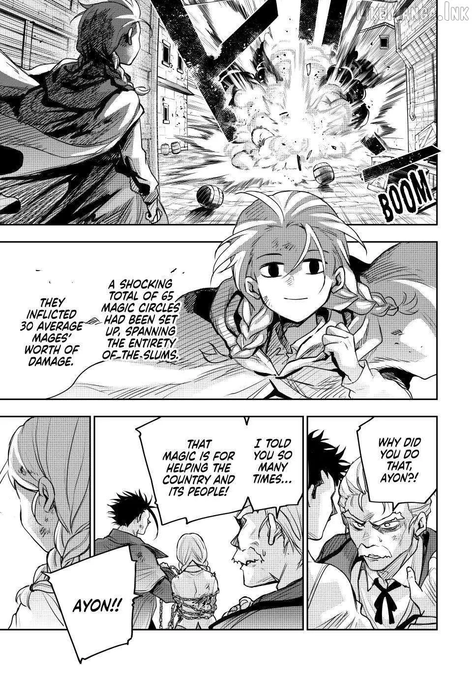 Mikata ga Yowasugite Hojo Mahou ni Tesshiteita Kyuutei Mahoushi, Tsuihou Sarete Saikyou wo Mezashimasu Chapter 213 page 3 - 