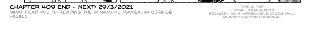 Read Minami-ke chapter 409 image 15 on Lezhin