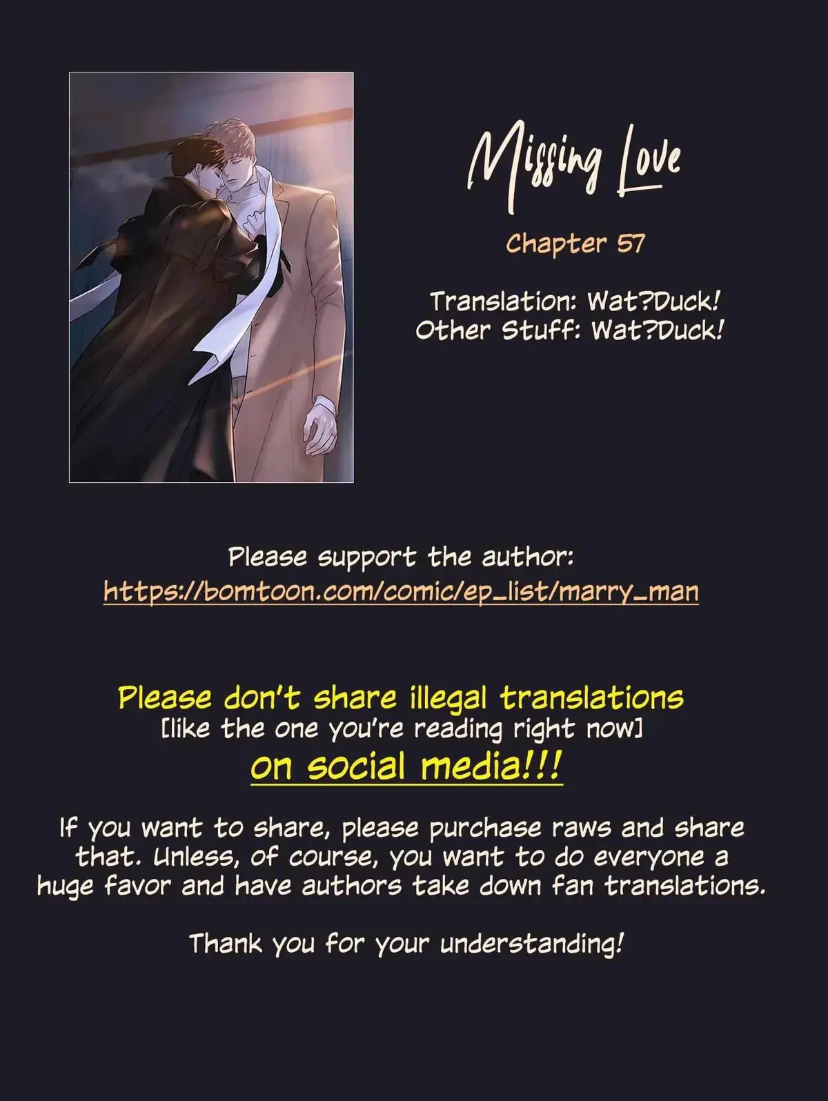 Missing Love: The Marrying Man Chapter 57 page 1 - 