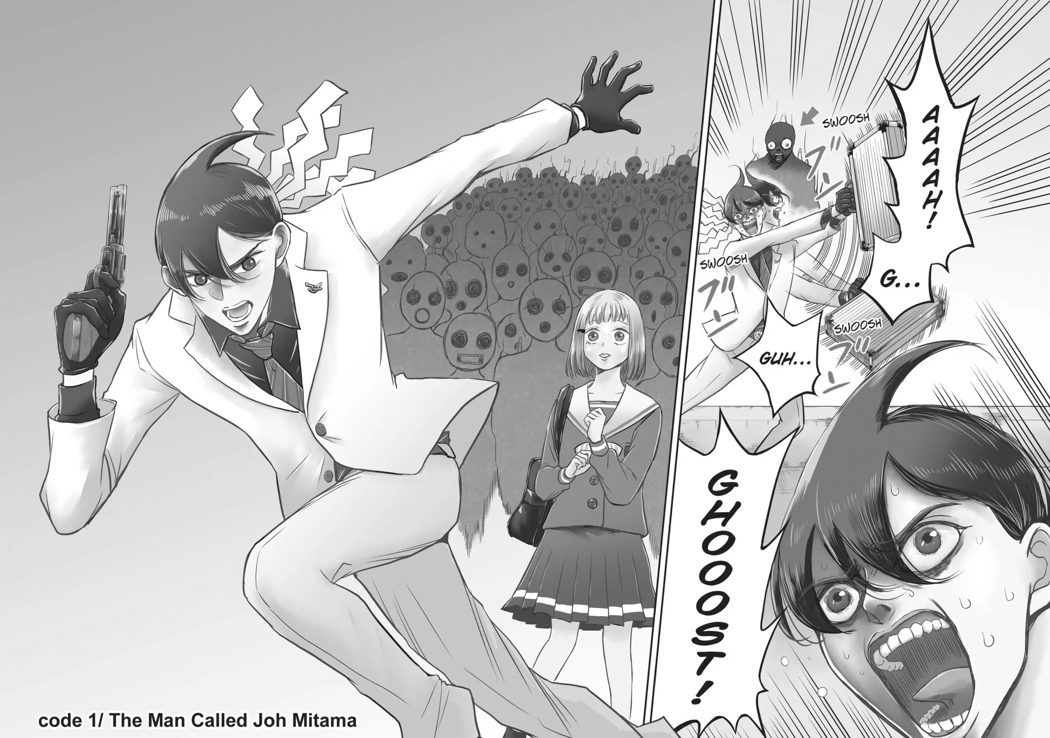 Read Mitama Security: Spirit Busters chapter 1 image 2 on Lezhin