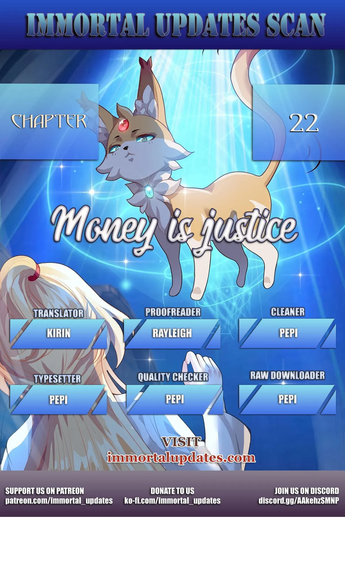 Money is justice Chapter 22 page 1 - 