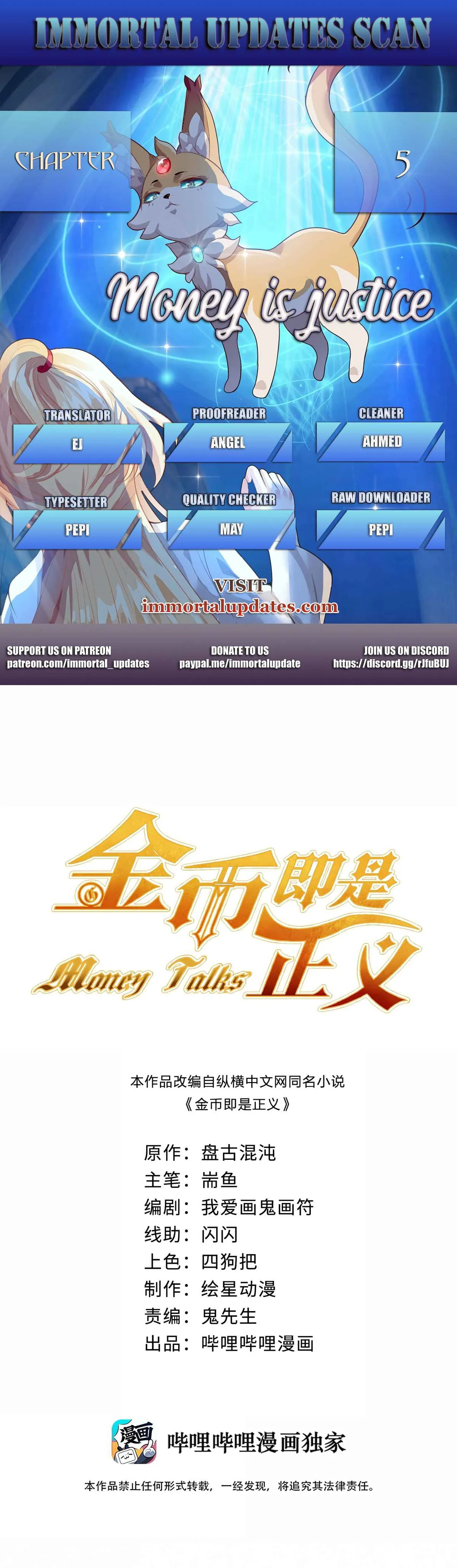 Money is justice Chapter 5 page 1 - 