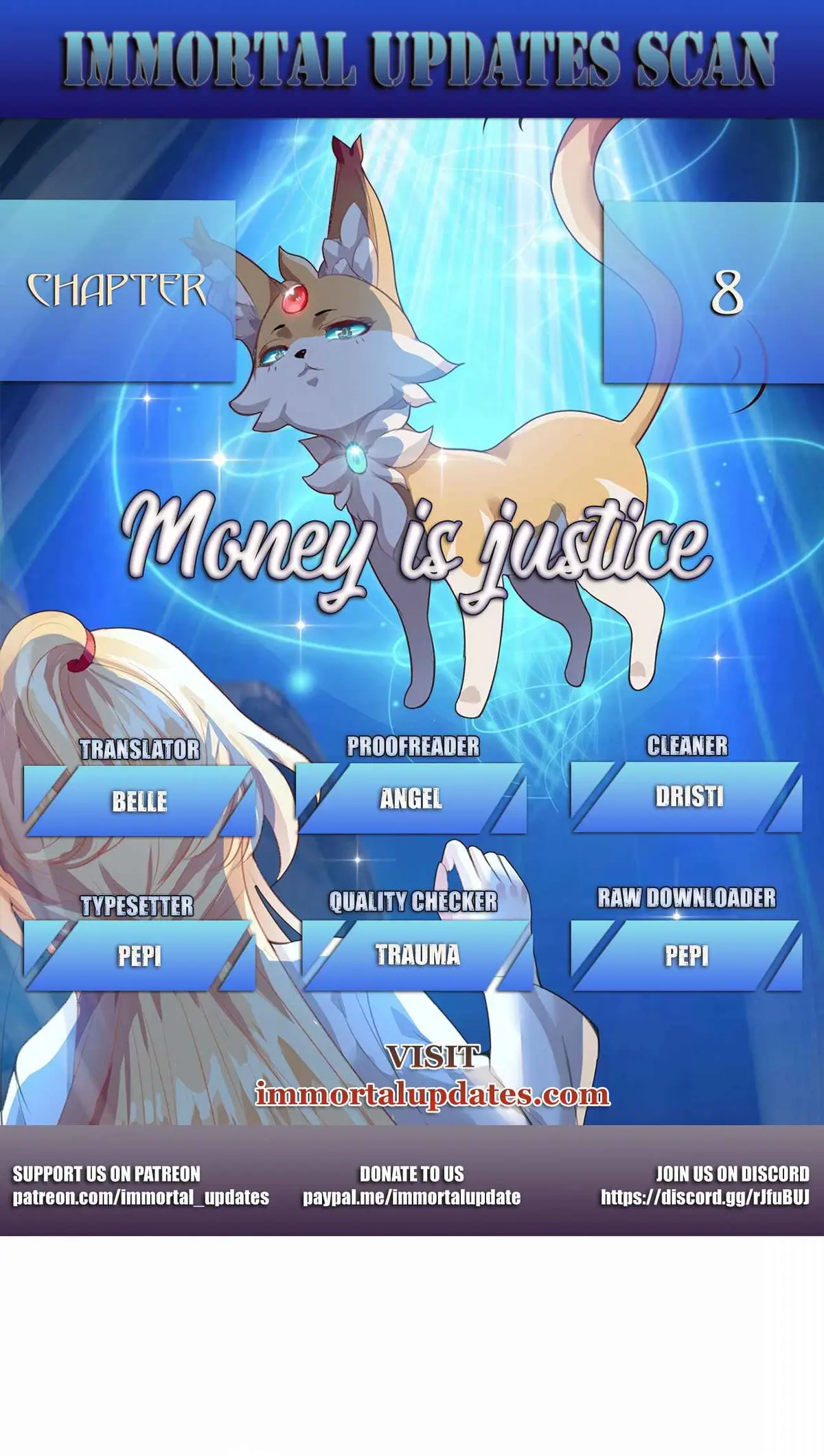 Money is justice Chapter 8 page 1 - 