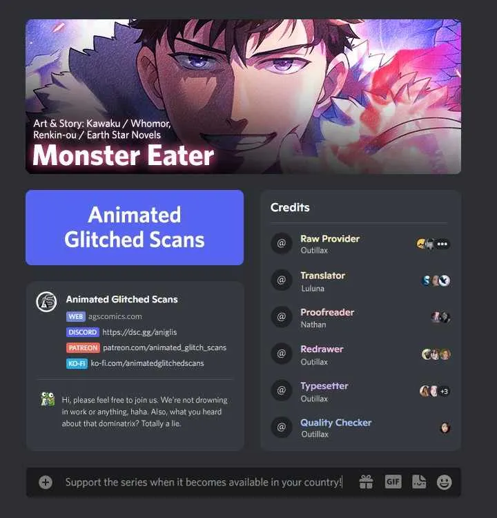 Read Monster Eater chapter 0 image 0 on Lezhin