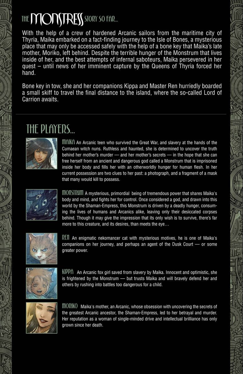Read Monstress chapter 10 image 0 on Lezhin