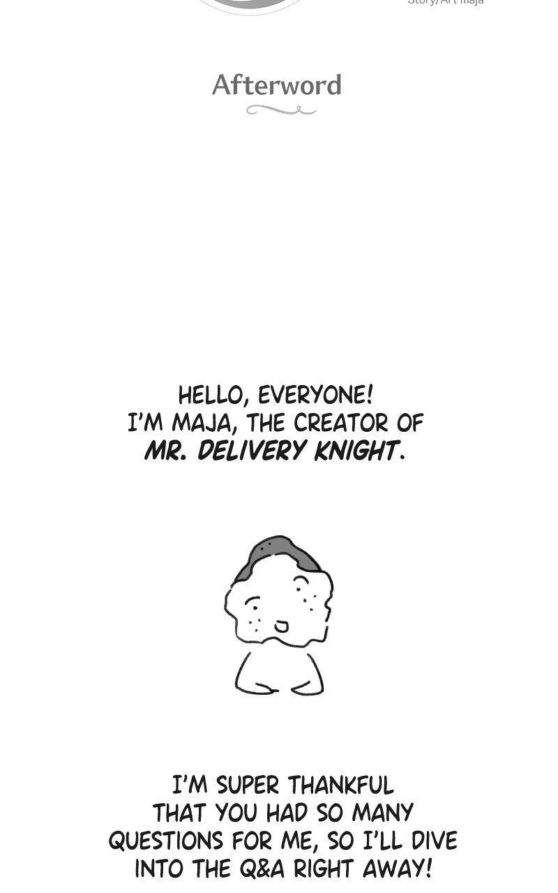 Mr. Delivery Knight Afterword page 5 - 