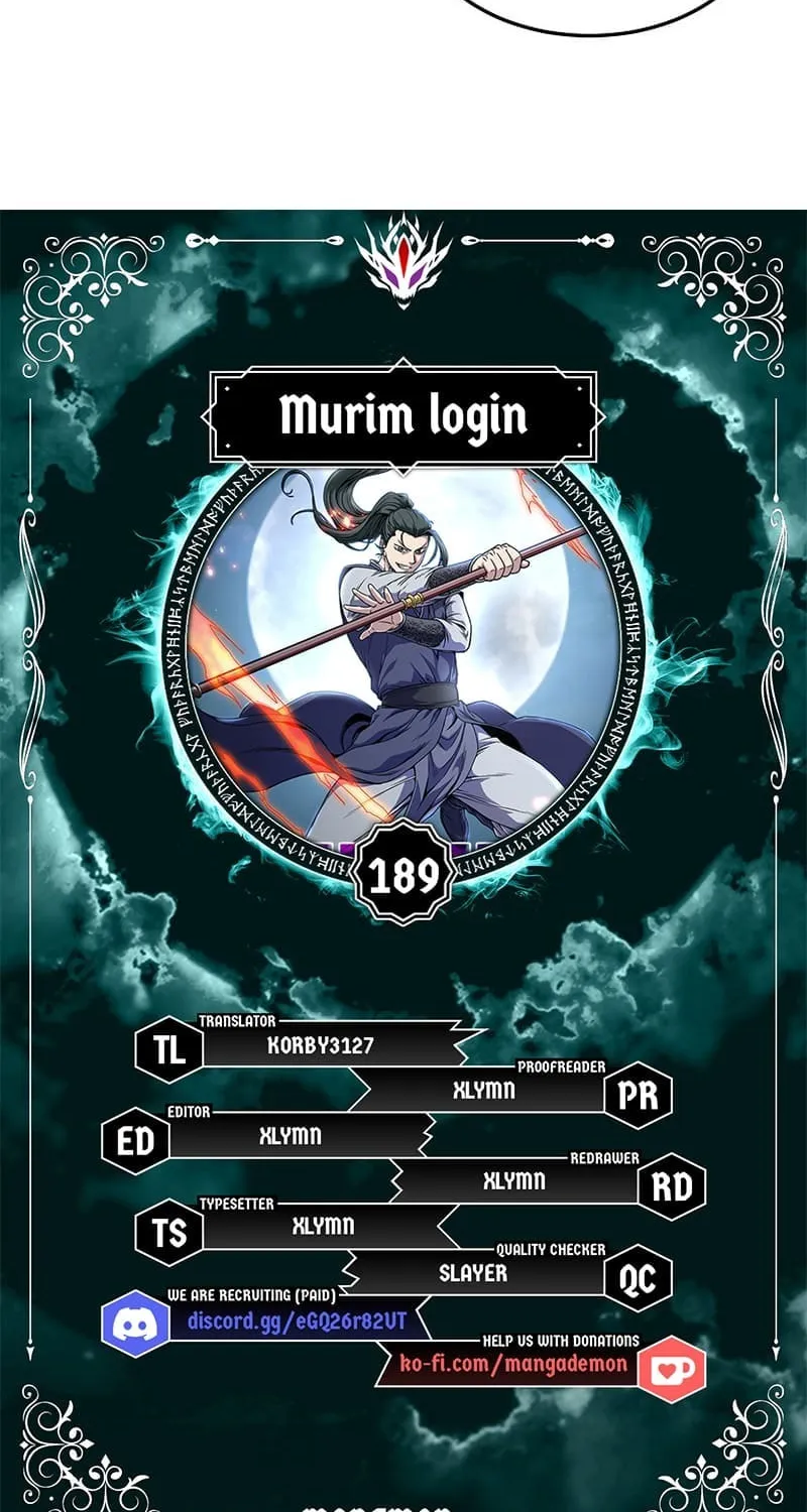 Read Murim Login chapter 189 image 1 on Lezhin