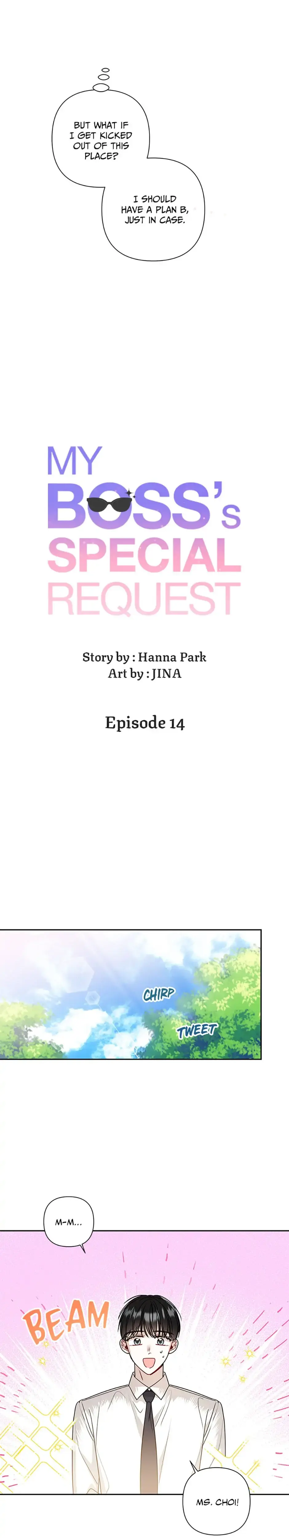 Read My Boss’s Special Request chapter 14 image 8 on Lezhin