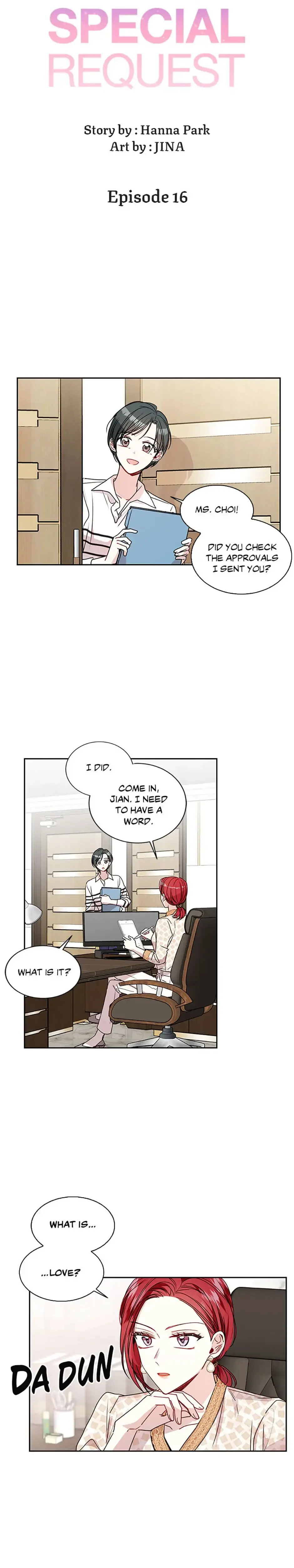 Read My Boss’s Special Request chapter 16 image 7 on Lezhin