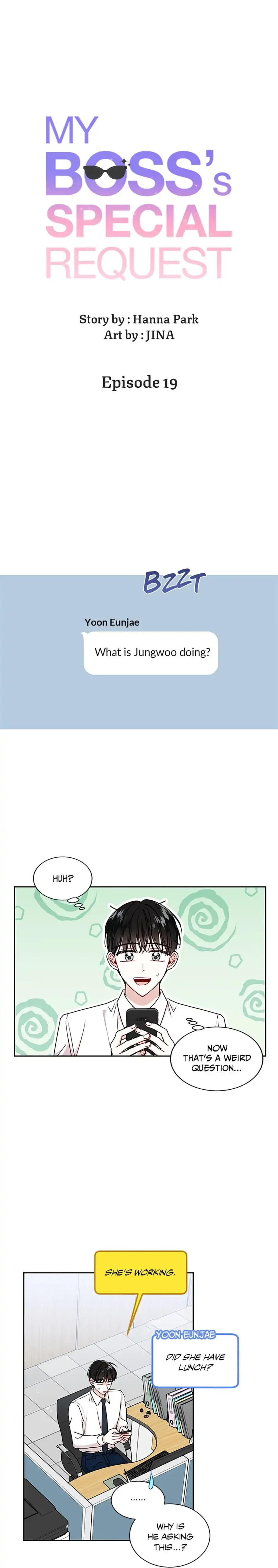 Read My Boss’s Special Request chapter 19 image 4 on Lezhin