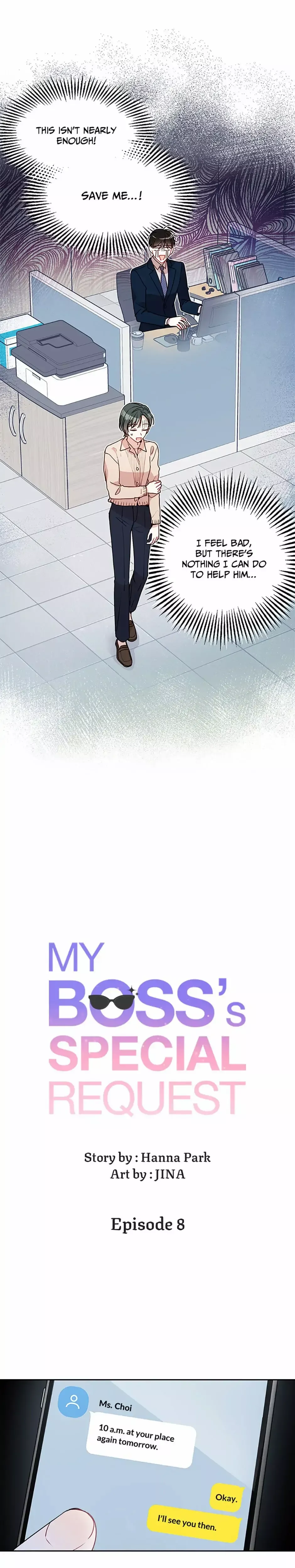 Read My Boss’s Special Request chapter 8 image 6 on Lezhin