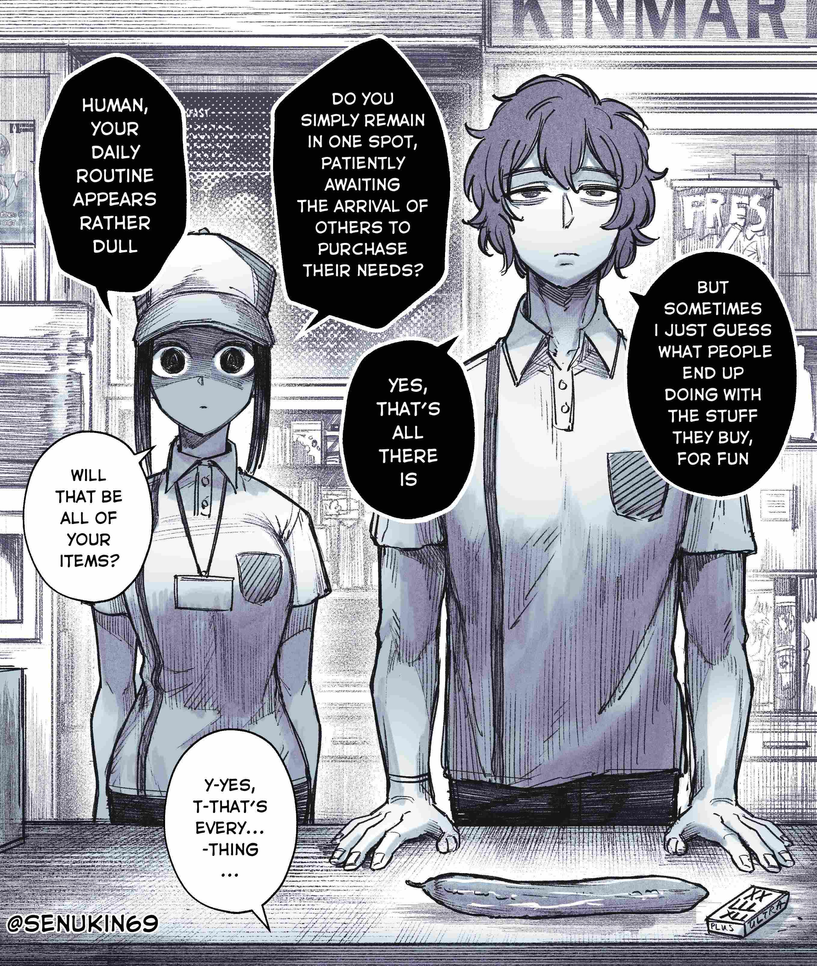 Read My Co-worker is an Eldritch X! chapter 1 image 1 on Lezhin