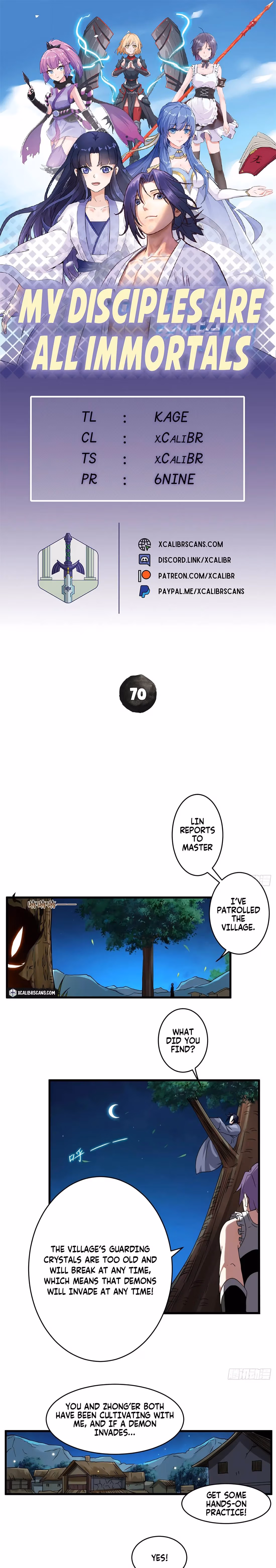 Read My Disciples Are All Immortals chapter 70 image 0 on Lezhin