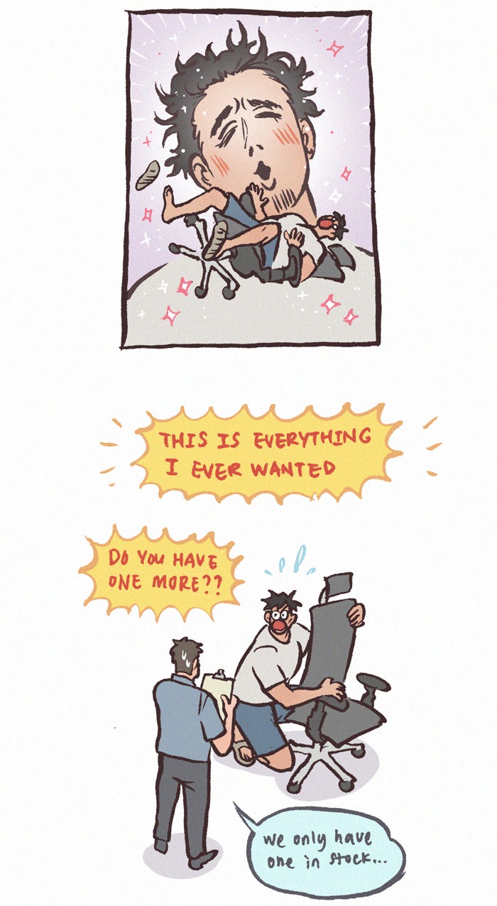 My Giant Nerd Boyfriend 1208: Man vs Chair page 9 - 