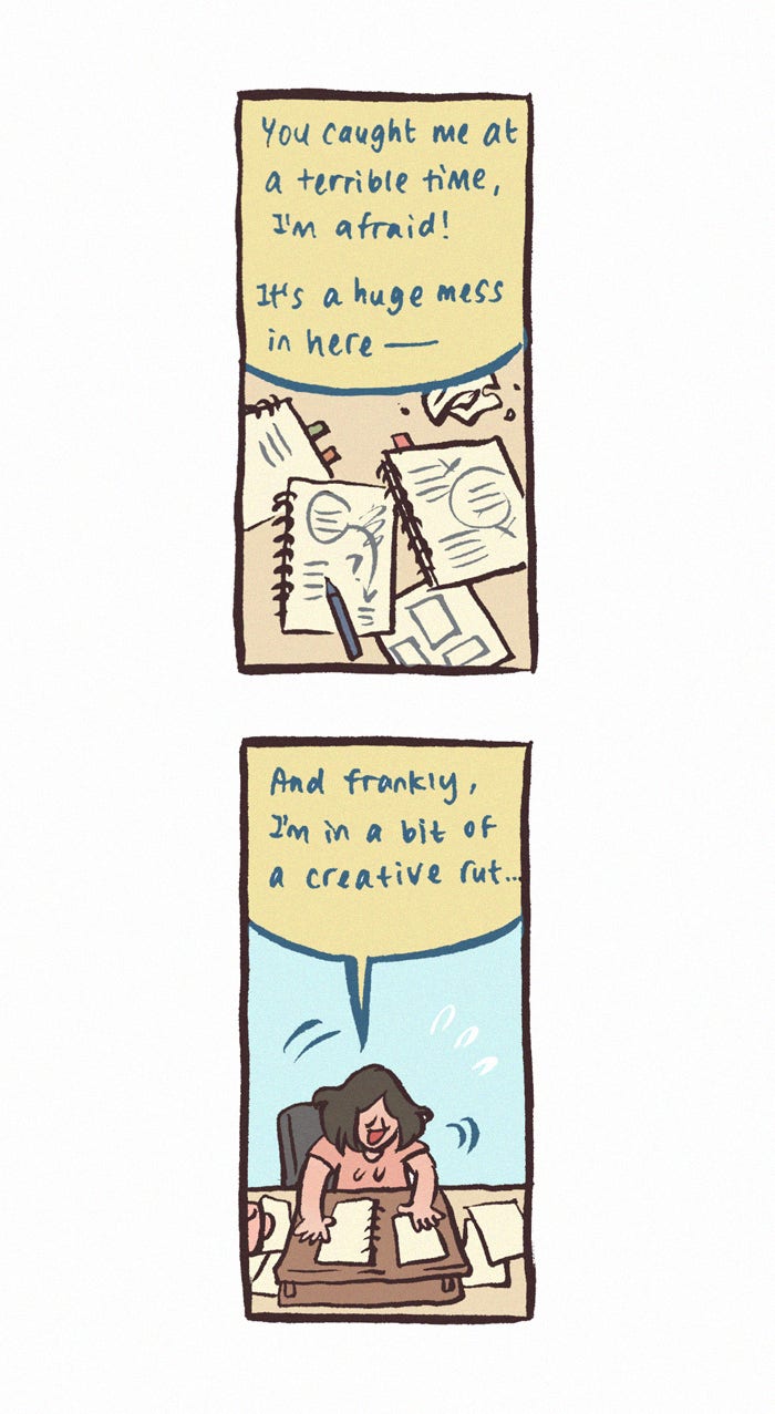 My Giant Nerd Boyfriend 1218: Creative Rut page 4 - 