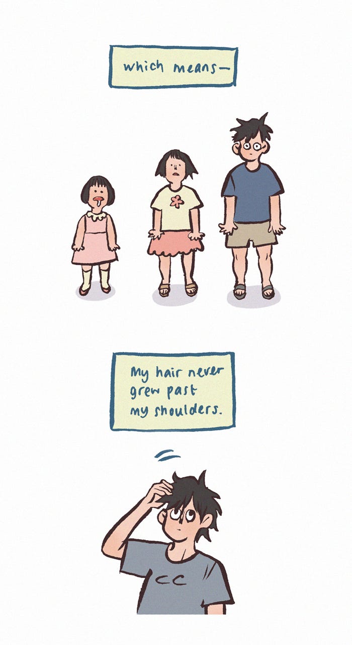 My Giant Nerd Boyfriend 1231: Hair Length page 3 - 