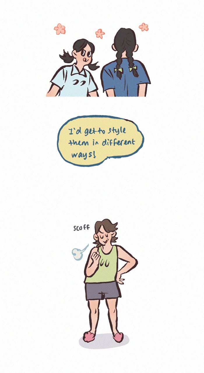 My Giant Nerd Boyfriend 1231: Hair Length page 6 - 