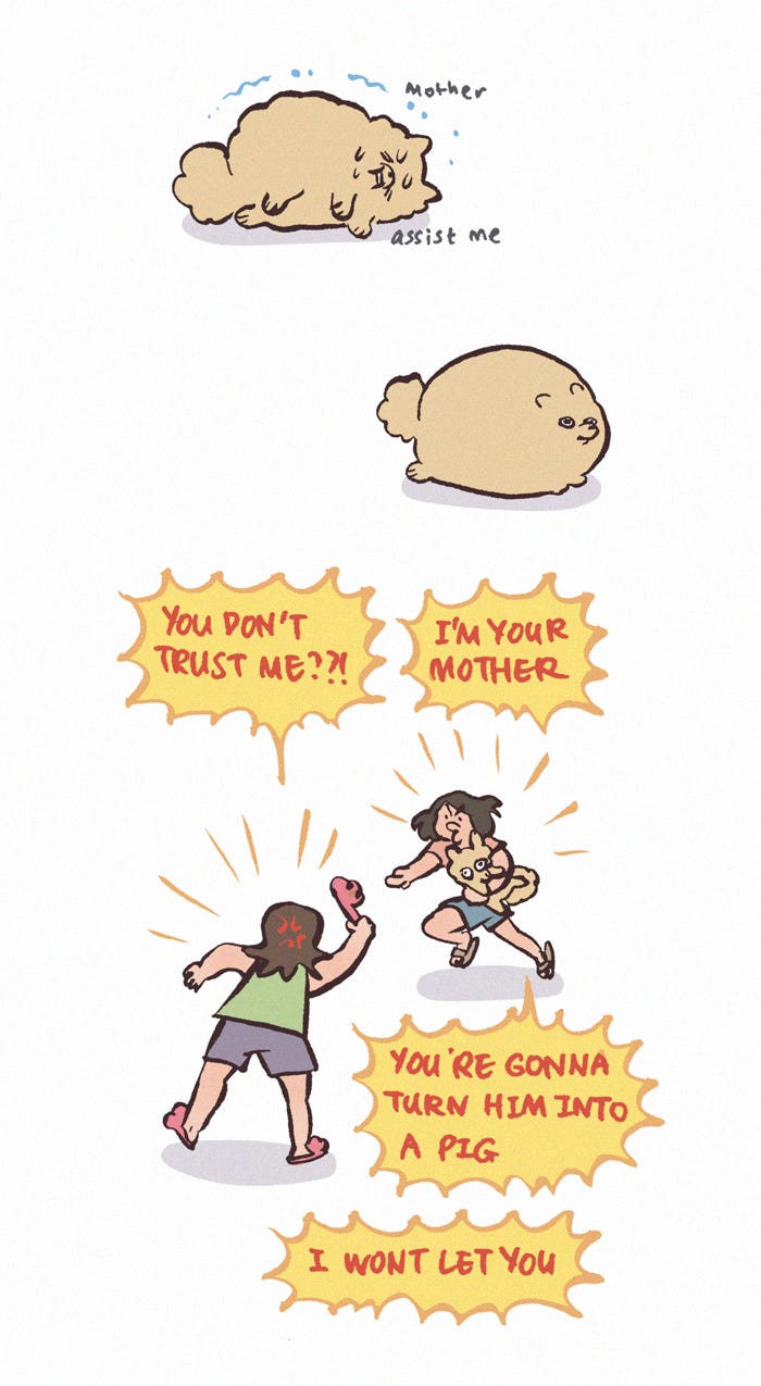 My Giant Nerd Boyfriend 1247: Grandma's Love page 11 - 
