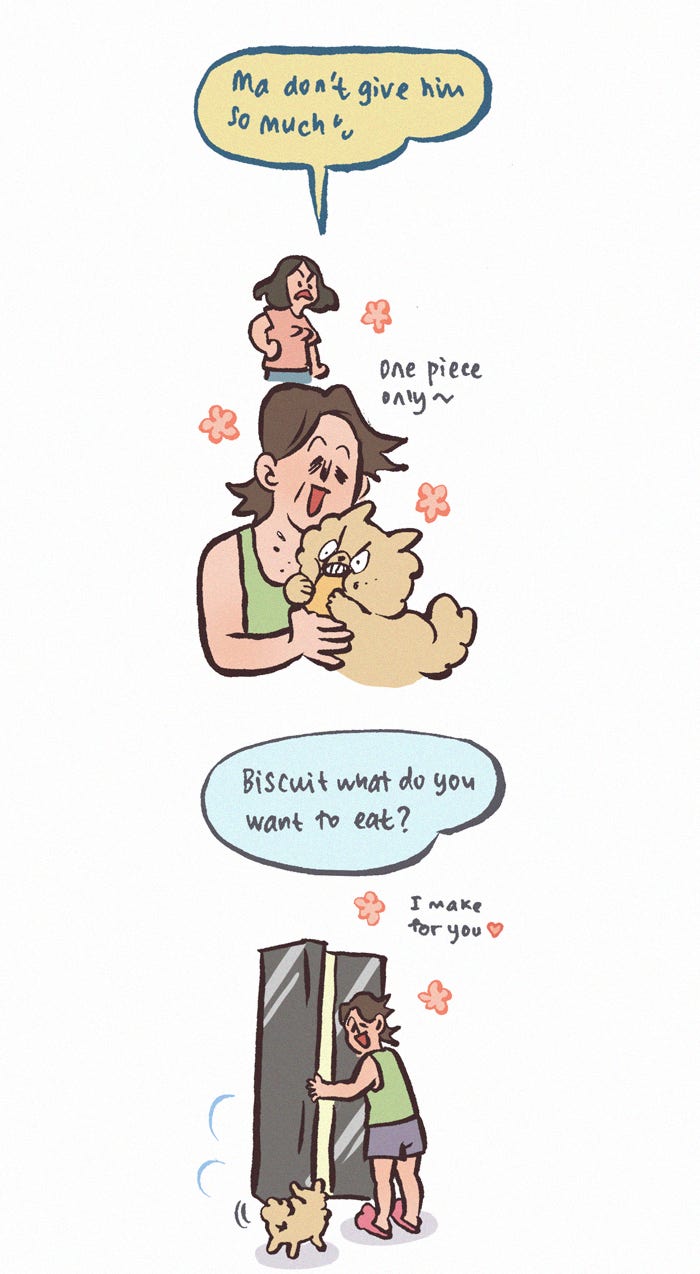 My Giant Nerd Boyfriend 1247: Grandma's Love page 6 - 