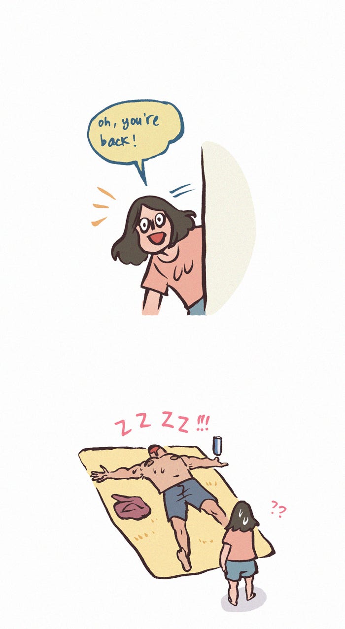 My Giant Nerd Boyfriend 1249: Sleepy page 9 - 