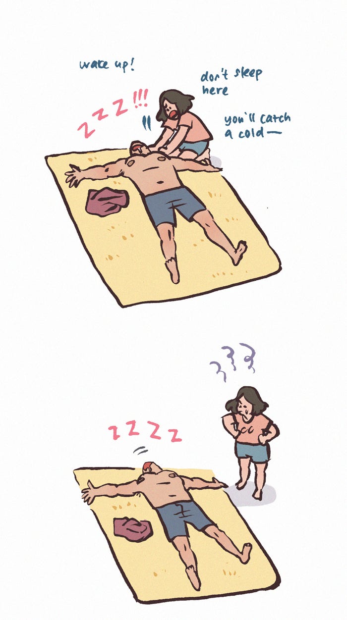 My Giant Nerd Boyfriend 1249: Sleepy page 10 - 