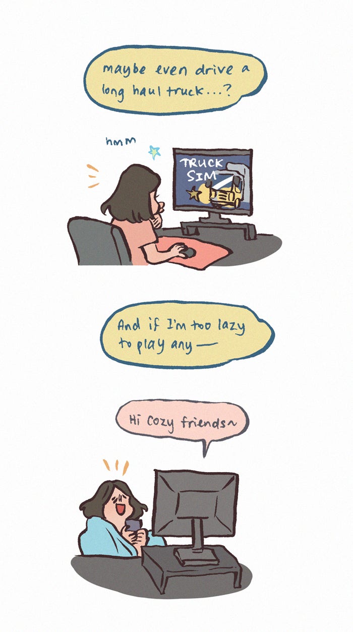 My Giant Nerd Boyfriend 1260: Cozy Games page 7 - 