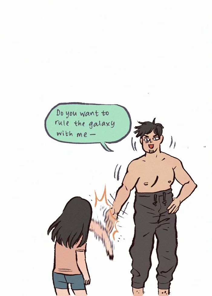 Read My Giant Nerd Boyfriend chapter 129 image 4 on Lezhin